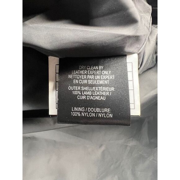 Free People Larmarque BERUKA QUILTED LEATHER JACKET Size XSmall/ Small Black - Picture 15 of 15